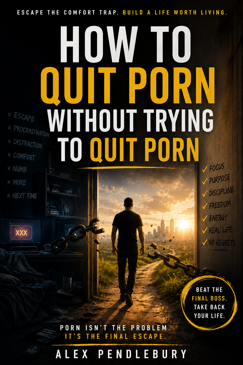 How to Quit Porn Without Trying to Quit Porn book cover by Alex Pendlebury